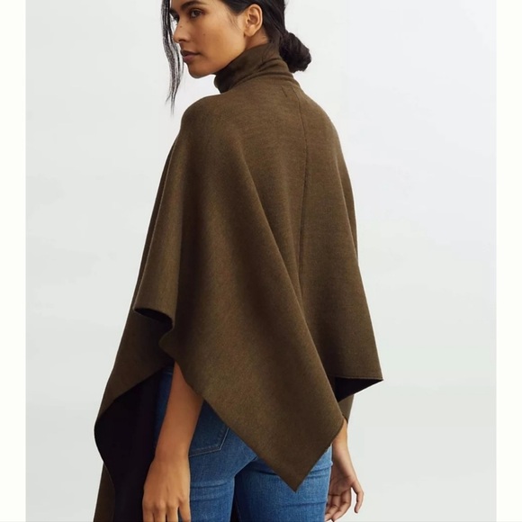 Anthropologie Brown Poncho - Picture 2 of 6